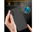 Samsung A04S Matte Black Soft Silicon Back Cover. 