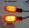 Pack of 4 Full flexible bike indicator unbreakable flasher DSLR design NEW MODEL indicator special Quality flexible. 