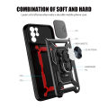 Relaxtoo For Samsung Galaxy S23 Ultra Case Push Camera Shockproof Armor For Samsung Galaxy S23Ultra Car Magnetic Ring Stand Phone Cover. 