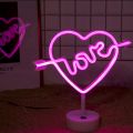 Love Heart Neon sign board glow Neon light wall Signboards LED sign boards for Shop restaurant room decoration. 
