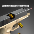 Ejecting Glock 18 Automatic  Gun for Kids Handgun Toy Gun Blaster with Continuous Shooting Educational Model Launcher for Adults Boys. 