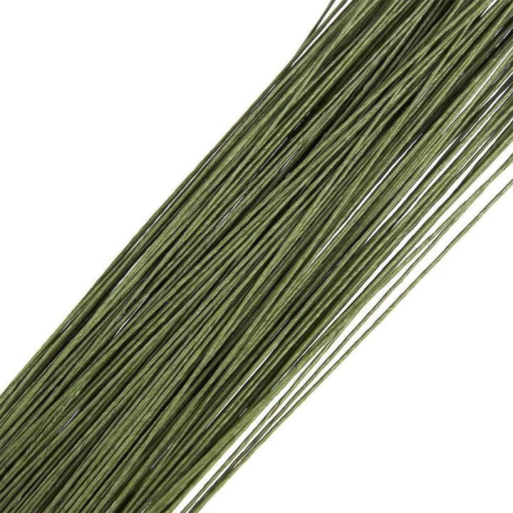 12  Piece -  Wrapped 20 Gauge Floral Wire Stems for Bouquets, Flower Arrangements and DIY Crafts, Green, 24 Inches Long