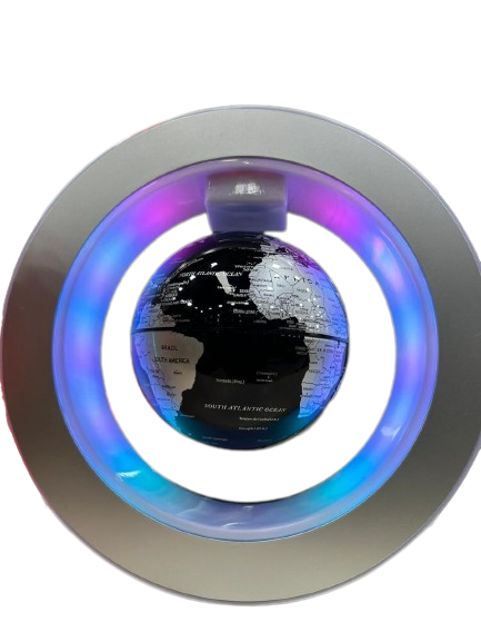 Magnetic Levitation Floating Decoration With LED Lights Magnetic Levitation Floating Globe World Map Globe Gravity Educational Christmas Gift Home Office Desk Decoration LED World Map Magnetic Levitation Floating Globe Home Electronic Antigravity KS