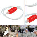2 Meter Red Syphon Tube Hand Fuel Pump Gasoline Siphon Hose Gas Oil Water Fuel Transfer Siphon Pump for Water Gasoline Home Brew Hose Pipe. 
