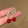 Chinese Vintage Dragon Dangle Earrings for Women New Year Dragon Animal Totem Earring Girls Party Personality Jewelry Gift. 