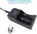 TrustFire TR-006 Dual-Slot Multi-functional Battery Charger for Li-Ion & LiFePO4 Batteries - Safe and Efficient Charging - Compatible with 10440, 18650, 26650, and More - AC 110-240V / DC 12V – For Traveling and Car charging option. 