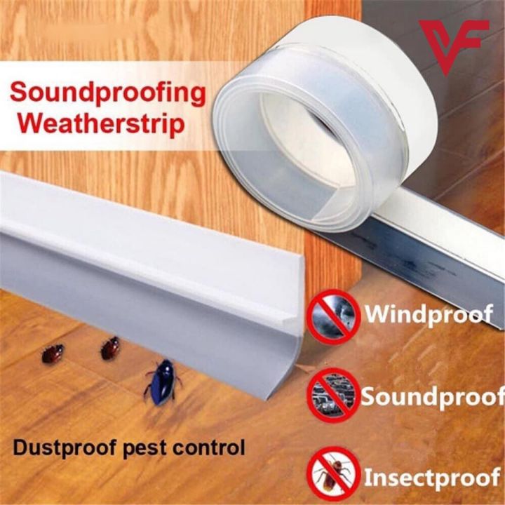1M Flexible Door Bottom Sealing Strip Mosquito and Mouse Kitchen Stopper Wind Dust Blocker Water Proof Wind Proof Sealer Gap Filler Adhesive Tape Sealing Strip