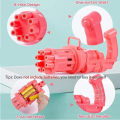 Elite Pink 8-Nozzle Bubble Emitter  Bubble Generator with Bubble Solution for Kids - Sleek Midnight Design. 