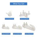 80Pcs Invisible Nail Screws Wall Hooks Picture Hangers Traceless Photo Hook Function Picture Painting Frame Hanger. 
