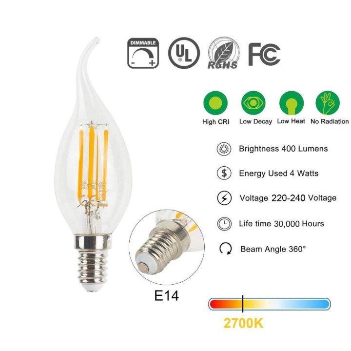 C35%20VINTAGE%20STYLE%20DIMMABLE%20E14%204W%20LED%20FILAMENT%20FLAME%20TIP%20CANDLE%20LIGHT%20BULB%20-%20Image%204