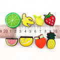 Lovely Fruit Style Croc Shoe Charms Banana/Pineapple/Peach/Strawberry Shoe Decoration Shoe Accessories for jibz Kids Party Gifts. 