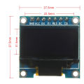 0.96" I2C IIC SPI Serial 128X64 White OLED LCD LED Display Module for Arduino. 