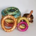 New Random Color Tibetan Bowl Pillow Cotton Handmade Singing Bowl Mat Chakra Buddhist Supplies Soft Tibetan Singing Bowl Pillow. 