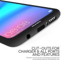 Huawei P20 Lite Matte Black Silicon Back Cover. 