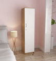 Wood Cupboard Wood Almirah 5 Shelves With Door Storage Cabinet, Cupboard Almari. 