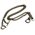 Classic Pocket Watch Double Albert Chain T-Bar Watch Chain Link Vintage Heavy Duty Pocket Chain Men Fashion Accessories. 