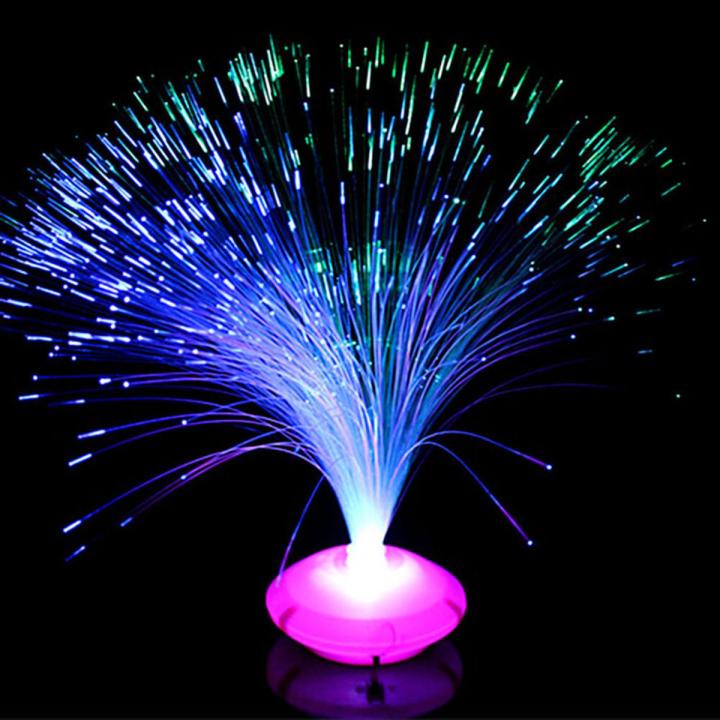 LED Color Changing Fiber Optic Night Light Lamp Colorful Home Party Decor