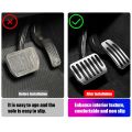 2x For Tesla Model 3 Y 2021 2022 Aluminum Alloy No Drilling Accelerator Brake Pedals Pad Anti-Slip Rest Pedals Cover Auto Parts-（grey）. 