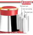 Dessini Italy Meat Grinder 3L Capsule Cutter Spin Chopper, Blender, Grinder, Mixer, Mincer, Masher, Shredder, Juicer, Pengisar Pengadun DS-977 2-Speed Control 4 Double Layer Blade 100% Pure Copper 1800Watt Motor Food Chopper Blender for Vegetables, |. 