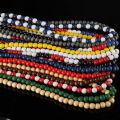 DIY Hip Hop Wood Beads Chain Necklace Men's Rock Style Wooden Long Chain Necklace Accessory Male GOOD WOOD Jewelry Party Gift. 