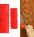2pcs Large & Small Wood Graining Tool DIY Wall Floor Painting Effects Wood Grain Rubber for Home Decoration Hand Tools. 
