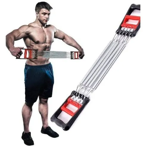 Spring Chest Pull MTJBody Building CHEST EXPANDER Professional Strength Chest Pull 5 ...