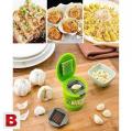 Vegetable Ginger Garlic Chilli Chopper Shredder Cut Slicer Multi Function Kitchen Tool - Green. 