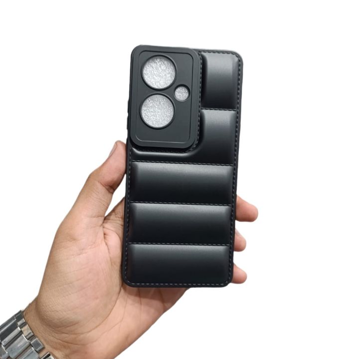 OPPO Reno 11F 5G / F25 Pro 5G Back Cover Soft Puffer Camera Protection Down Jacket Phone Case