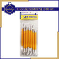 Keep Smiling 8pcs (Yellow) Clay Sculpting Tools Set Pottery Carving Ceramic Modelling, Cake, Chocolate & Clay Carving. 