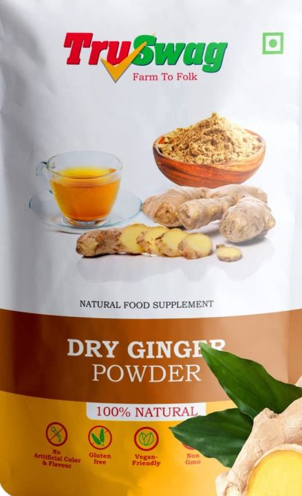 TruSwag Organic Dry Ginger Powder | 100% Pure Adarak Powder | Perfect ...