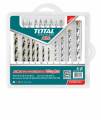 TOTAL  TACSDB1901 19PCS DRILL BITS AND SCREWDRIVER SET TACSDB1901 TOTAL19PCS. 