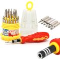 Interchangeable Precise Manual Screw Driver Tool Set - 31 In 1. 