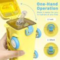Bus Shaped Water Bottle For Kids, Leak-proof School Bus Water Bottle With Straw & Strap, 380 ML Capacity Portable Water Bottle For Boys & Girls. 