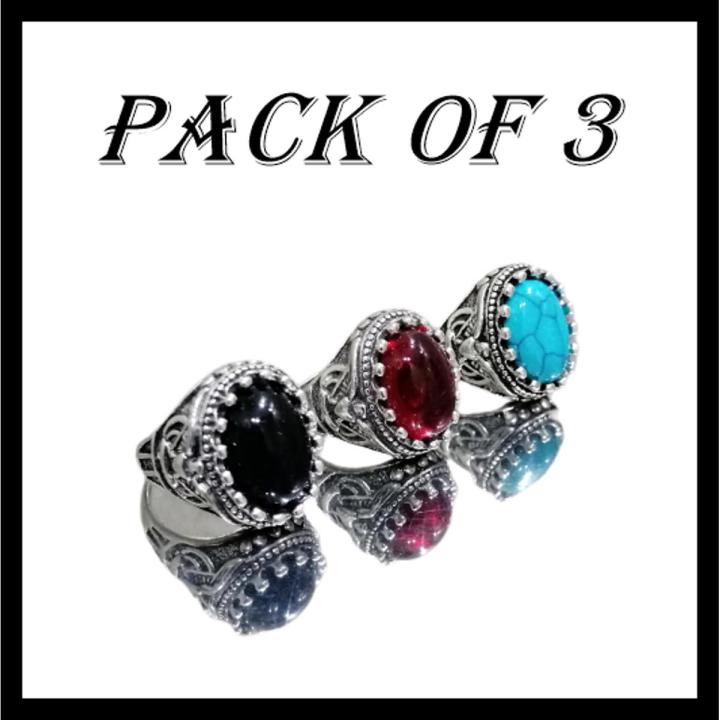 Turkish Design Rigns Pack Of 3 Hot Style Turkish Design Rings For Men 2021 | Daraz.pk