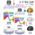 Resin Craft Crystal Clear Epoxy (120g-225g - 825g 1.5Kg ) Pure for Art, Craft & Coating Delivery All Over Pakistan. 