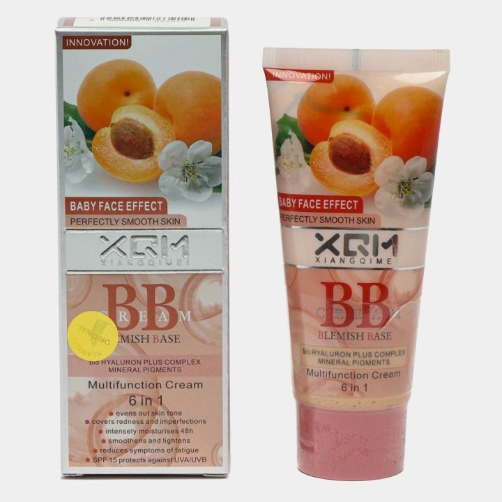 XQM BB Cream Blemish Base 6 in 1 Multifunction Cream Baby Face Foundation Effect With SPF 35 65ml