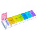 1 Pc Weekly Pills Medicine Tablet Dispenser Organizer Pill Box Splitters Storage Organizer Container 7 Days 2 Time Day & Night Compartments Reminder Storage Box (2 TIMES A DAY FOR 7 DAYS). 