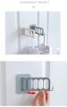 Seamless Plastic Hanger Hooks Wall-mounted Clothes Storage Rack Wall Multifunctional Folding Sticky Hook. 