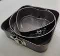 Non Stick Cake Pans-Kitchen & Dining -Bakeware -Baking Trays & Pans 3 pcs set different shape cakepan. 