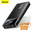 Baseus 20000mAh Fast Charging Power Bank, 20W Portable 10000/20000/30000mAh Powerbank with Digital Display, Compatible with Samsung/iPhone/mi/Huawei and More. 