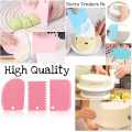 Cake Rotating Turntable 28cm & 10Pcs Measuring Spoons Cup Set & 2D Large Nozzles & 1M Large Nozzles & 10Pcs Disposable Piping Bags & 3Pcs Cake Creem icing Scraper Set with free gift. 