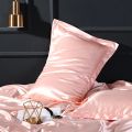 SISISILK Luxury 100% Satin Silk Dark Gold Pillowcase Wholesale Solid Color Silky Healthy Standard Pillow Cover for Beauty. 