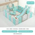 Kids Slide Swing Foldable Playpen for Children. 