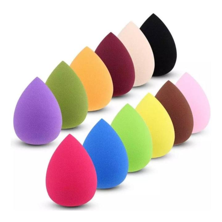 Pack of 1 Foundation Sponge Blender Blending Facial Makeup Sponge Cosmetic Puff Makeup Foundation Powder Beauty Blending Sponge-Assorted Colors