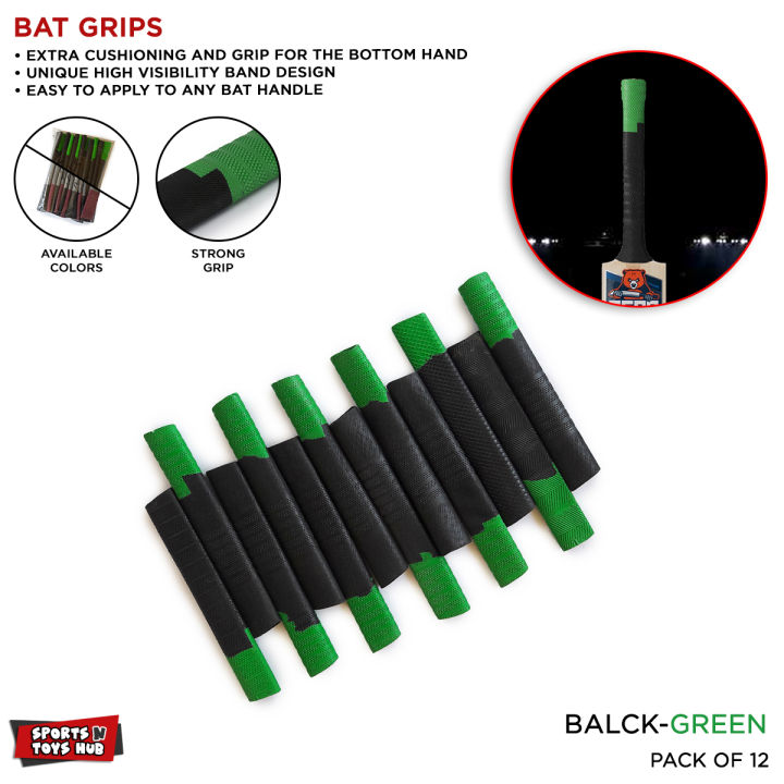 Premium Cricket Bat Grip, Ring Lines, Pack of 12