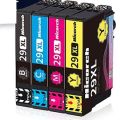 29XL Ink Cartridges Multipack, for Epson 29 XL 29XL Printer Ink, Using with Epson Expression Home XP-442 XP-452 XP-342 XP-245 XP-235 XP-255 XP-352 XP-247 XP-332 XP-345 XP-432 XP-445 Printers, 4-Pack (Black-Cyan-Megenta-Yellow).. 