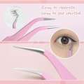 Tweezers, fake eyelashes, high-precision feather clip, beginner eyelashes. 