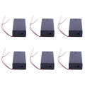 OUMERY 6X 3.7V 2X 18650 Battery Holder Connector Storage Case Box ON/OFF Switch with Lead. 