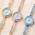 Douyin Online Influencer Watch Female Fashion Thin Bracelet Diamond Temperament Student European and American Style Women Bracelet Quartz Female Student's Watch. 