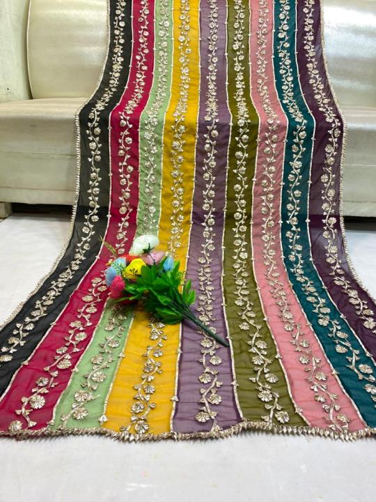 Mahndi%20Maio%20Hand%20made%20Traditional%20Gotta%20work%20Dupatta%20LCD%20gotta%20Multi%20shaded%20Dupatta%20%20Fabric%20pur%20Soft%20Bamber%20Chiffon%20Dupatta%20ONLY%20-%20Image%205